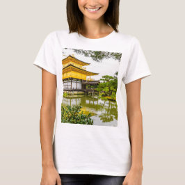 Camiseta Kinkaku-ji, o pavilhão de ouros, Kyoto