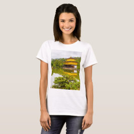 Camiseta Kinkaku-ji Ou Pavilhão E Pond Do Ouro, Quioto