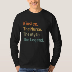 Camiseta Kinslee A Enfermeira O Mito A Lenda Engraçada Vint