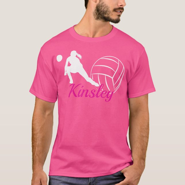 Camiseta Kinsley Name Personalizado Voleibol (Frente)