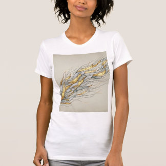 Camiseta Kintsugi Flow — Arte Abstrata de Cura com Veias Do