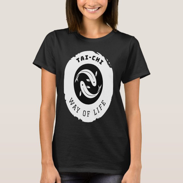 Camiseta Kio Fish Tai Chi Ying Yang Balance Taoism Meditati (Frente)