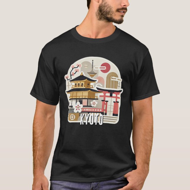 Camiseta Kioto - Japão - Ouro Kinkatsuji - Pavilhão (Frente)