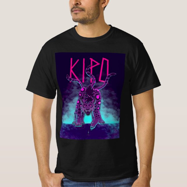 Camiseta Kipo Rosa/Púrpura Jaguar (Frente)