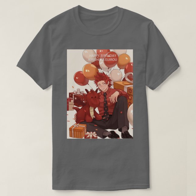 Camiseta Kirishima Eijirou 13 (Frente do Design)