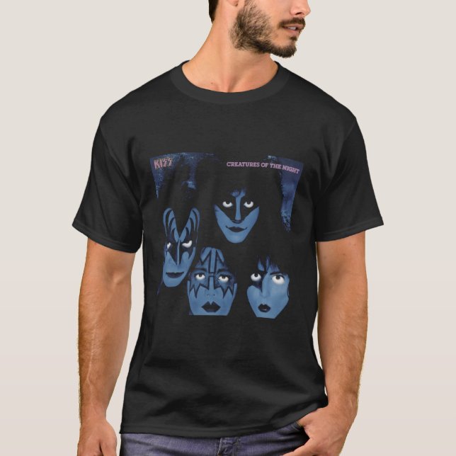 Camiseta Kiss 1982 Criaturas Da Noite (Frente)