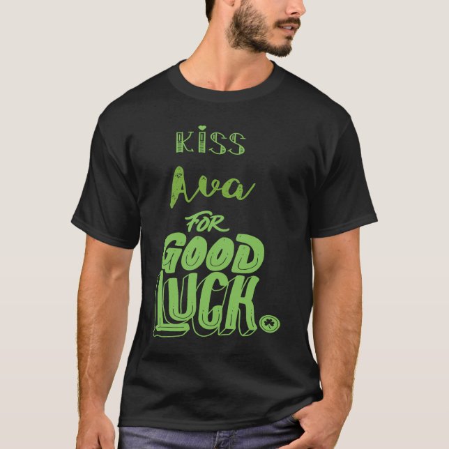 Camiseta Kiss Ava For Good Luck  St Patricks (Frente)