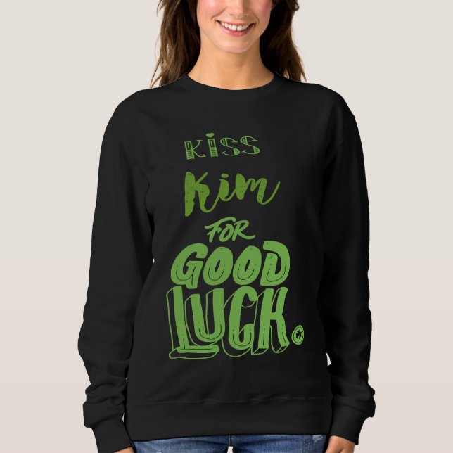 Camiseta Kiss Kim For Good Luck  St Patricks (Frente)