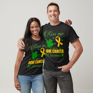 Camiseta Kiss Me Bone Cancer Survivor St Patrick Day Gift