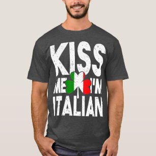 Camiseta Kiss Me Im Itália Dia de São Patrício de Sinali