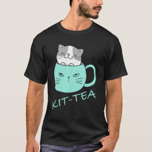 Camiseta Kit Chá Gato Fofo E Gato 4