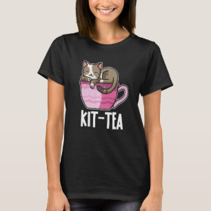 Camiseta Kit Chá Ou Gato Gato De Gatinho, Gato Colorido E C