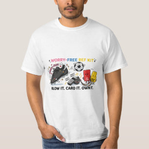 Camiseta Kit de Árbitro Sem Preocupações — Árbitro de Futeb