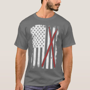 Camiseta Kit de Bateria Bandeira EUA amigo