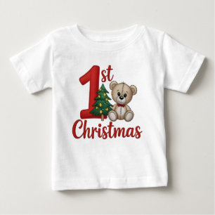 Camiseta Kit de Bordado do 1º Natal do Bebê – Celebre Th