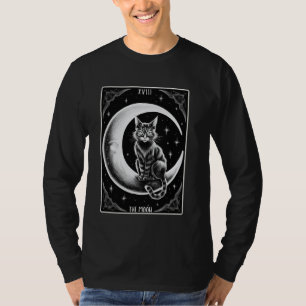 Camiseta Kit de Cartas de Tarot para Amantes de Gatos Antig