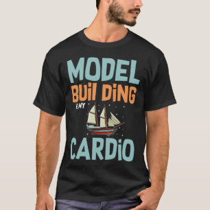 Camiseta Kit de Construção de Carros de Trem Modelo Foguete