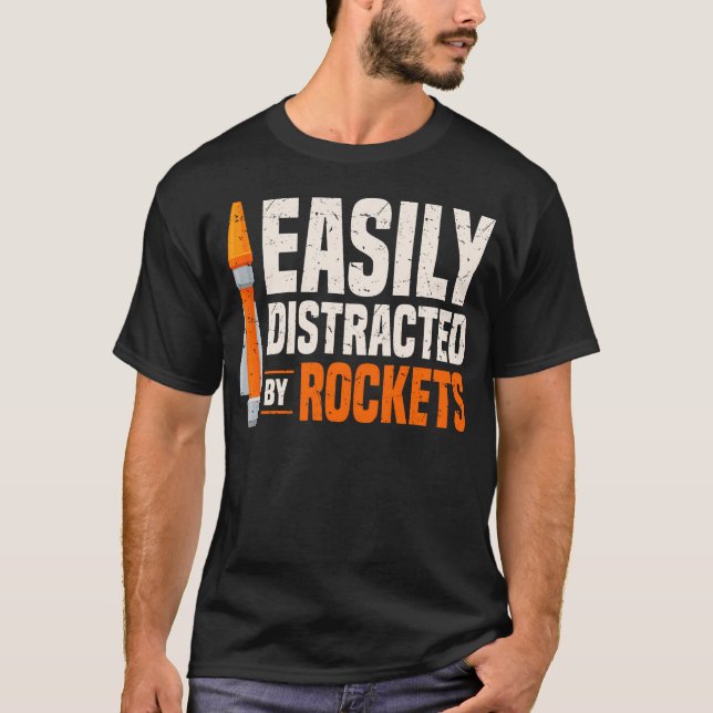 Camiseta Kit de Foguete Modelo de Foguete Fácilmente Distra (Frente)