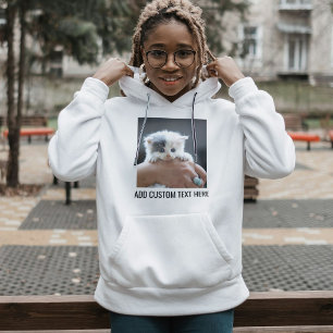 Camiseta Kit de Foto de Gato Preto e Branco Personalizado p