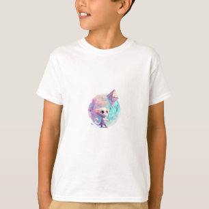 Camiseta Kit de Kit de Papagaio de Gatinho Pastel Sonhador 