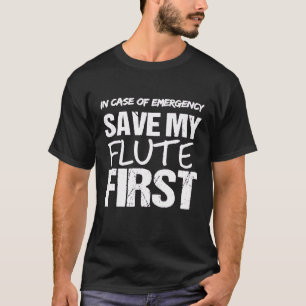 Camiseta Kit de Limpeza de Flauta Se Emergência Salve Minha