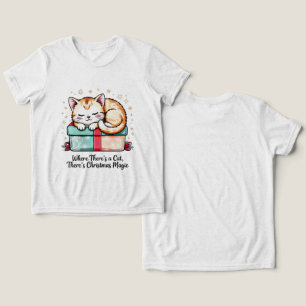 Camiseta Kit de Sono Aconchegante de Gatinho - Presente par