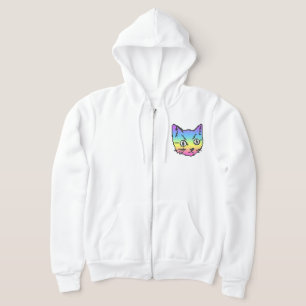 CAMISETA KIT DE VÍDEO GATO PIXEL ART ZIP CAPUZ