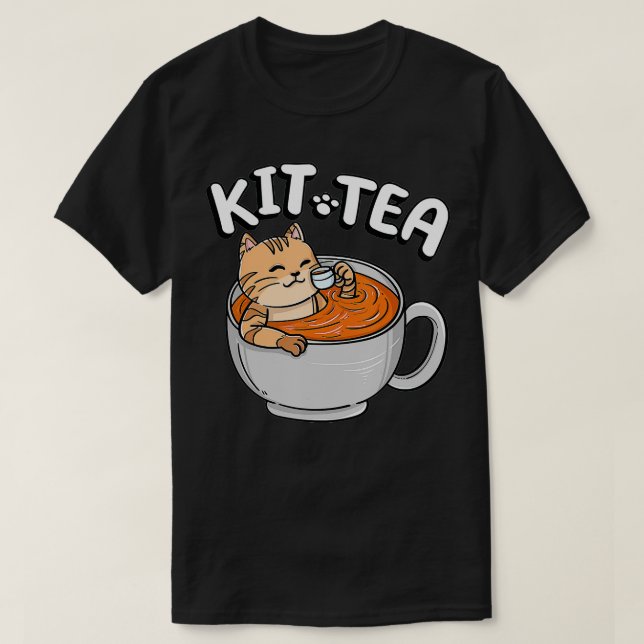 Camiseta KIT Engraçado Gatinho Gatinho Gatinho Gatinho Tea  (Frente do Design)