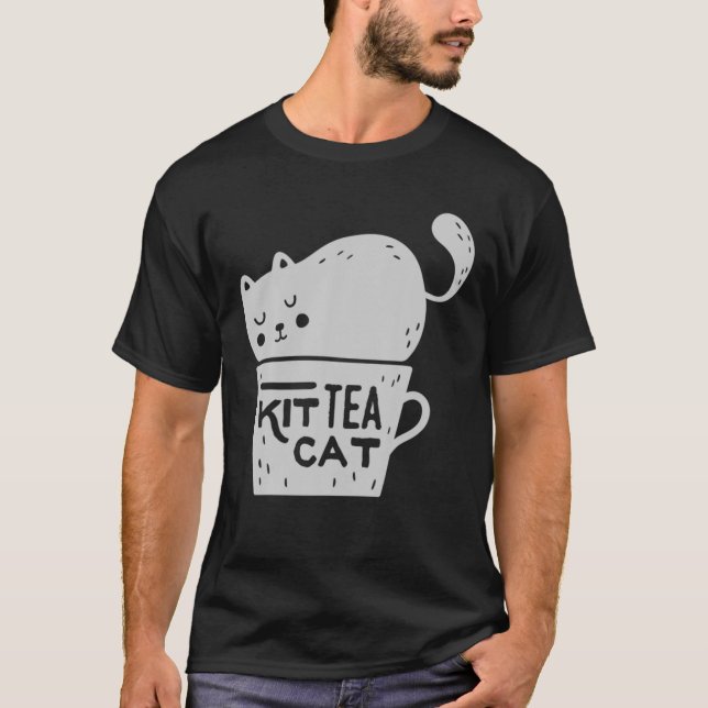 Camiseta Kit Tea Cat - Cats Tri-Blend (Frente)