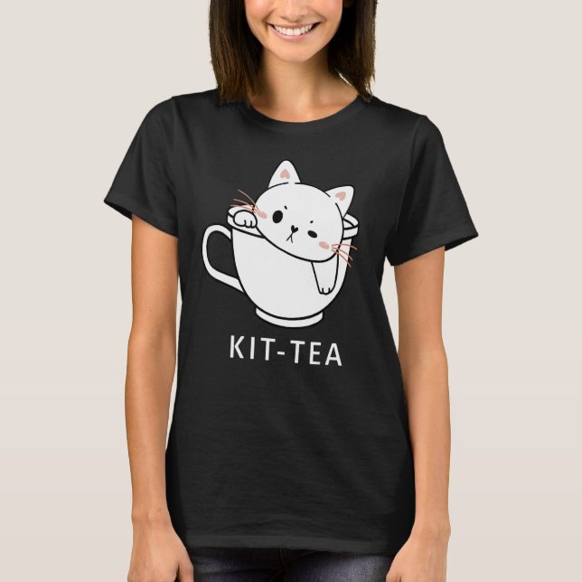 Camiseta Kit Tea Cat Cute E Cat Tea 1 (Frente)