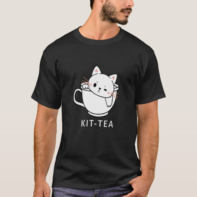 Camiseta Kit Tea Cat Cute E Cat Tea 2 (Frente)