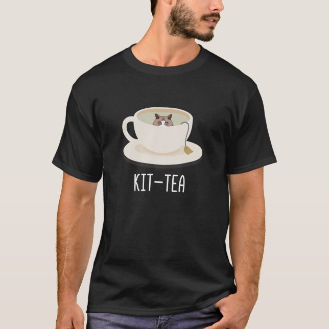Camiseta Kit-Tea Cat Engraçado Ragdolé Engraçado Para Pão D (Frente)