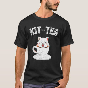 Camiseta Kit Tea Cat Hot Cup Kitten