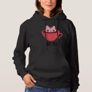 Camiseta Kit Tea Cat Mug Kit Tea Cup Cute Para Gato
