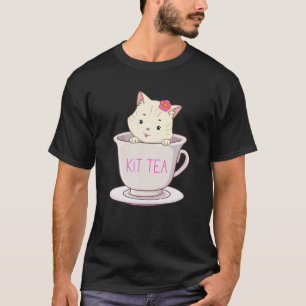 Camiseta Kit Tea Fofo E  Gatinho Sarcástico