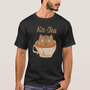 Camiseta Kit Tea Tea Drinker Tea Lover Cat Louco