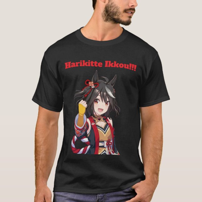 Camiseta Kitasan Black Uma Musume. (Frente)