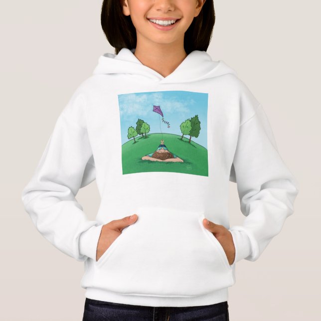 Camiseta Kite Flying Hoodie (Frente)
