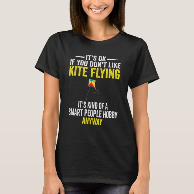 Camiseta Kite Voadora de Cabeleireiro do Hobby Smart Pessoa (Frente)