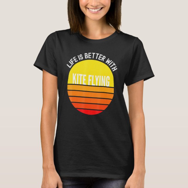 Camiseta Kite Voando É Melhor Com Kite Voando (Frente)