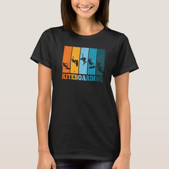 Camiseta Kiteboard Kitesurf Kiteboarding Kitesurfing Retro  (Frente)