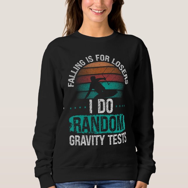 Camiseta Kiteboarder Random Gravity Test Falling Kitesurfer (Frente)
