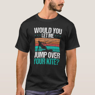 Camiseta Kiteboarder Vintage Salto sobre sua pipa Kitesurfe