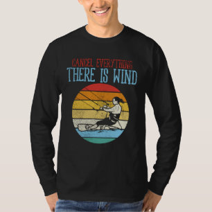 Camiseta Kitesurfing Cancelar Tudo Que Tem Vento