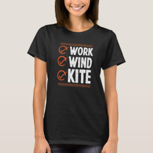 Camiseta Kitesurfing Vintage Work Wind Kitesurfer Kite