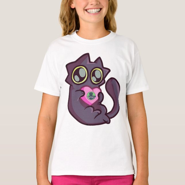 Camiseta KitKat Ama Você - O Alaska Cat Cafe (Frente)