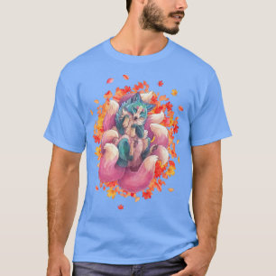 Camiseta Kitsune Fo um Japonês Nove à Medida de um Kitsune 