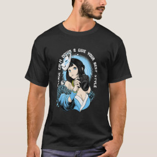 Camiseta Kitsune Fotografia Rapariga Triste Árvore Edgy