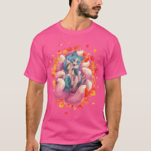 Camiseta Kitsune Fox A Japonês 9 Pelúcias E Kawa