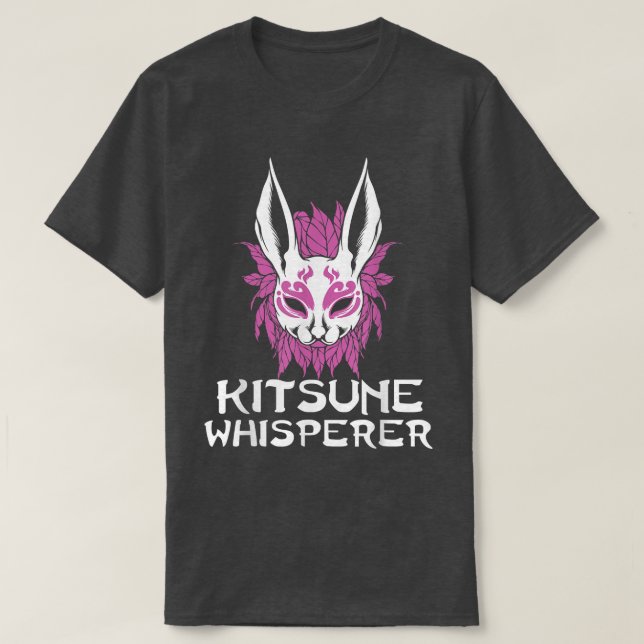 Camiseta Kitsune Japonês Cultura Fox Art Whisperer Animal (Frente do Design)